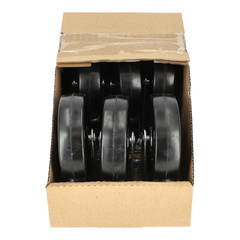 SHEPHERD 4''x1'' BLACK RIGID CASTER 150LB CAPACITY