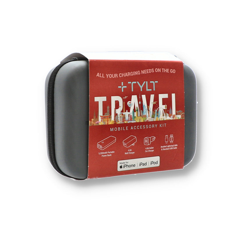 5pc TRAVEL ACCESSORY KIT IN CASE w/SLEEVE USB-C