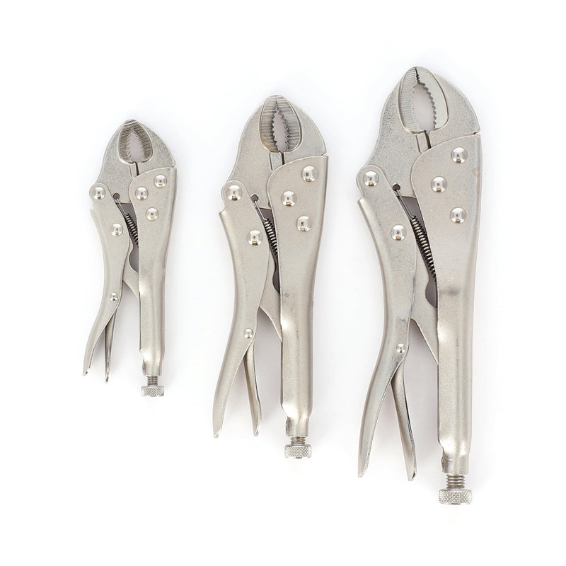 IIT 3pc LOCKING PLIERS CURVED JAW