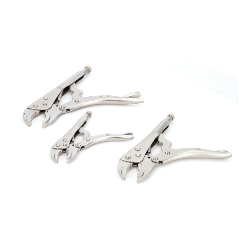 IIT 3pc LOCKING PLIERS CURVED JAW