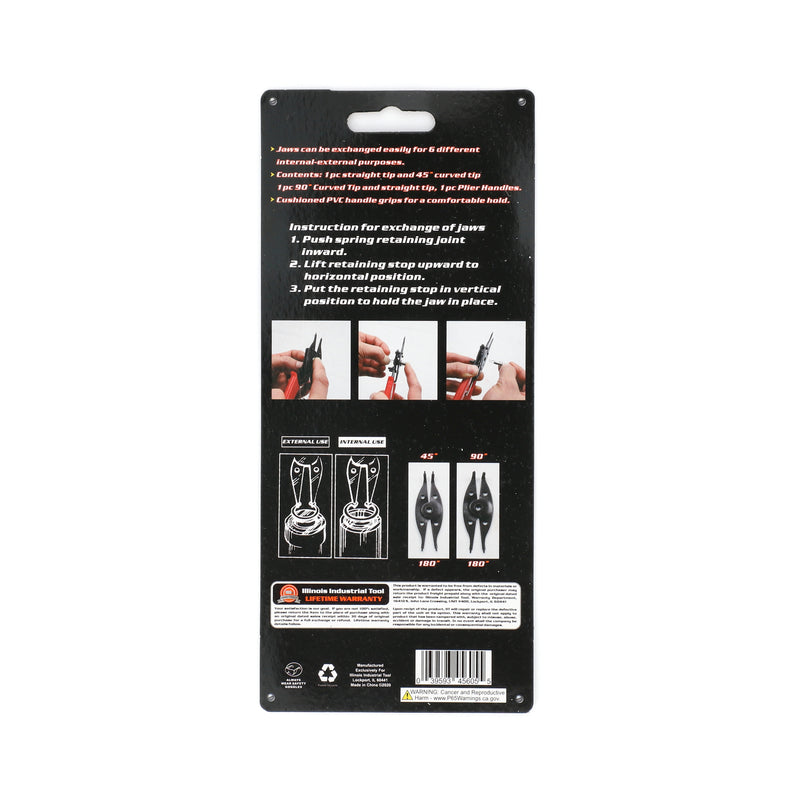 IIT 6'' INTERNAL/EXTERNAL SNAP RING PLIERS