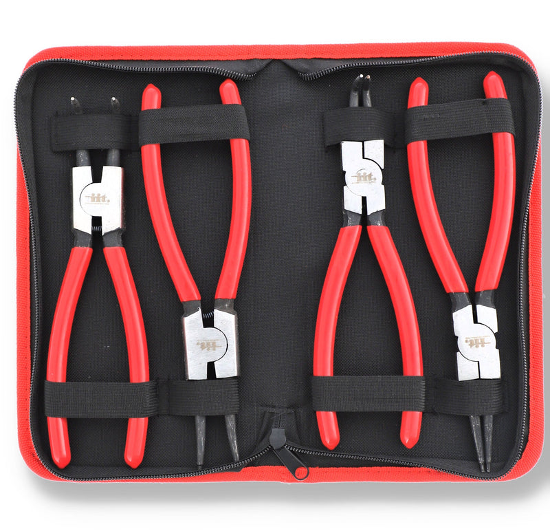 IIT PRO 4pc 9'' SNAP RING PLIER SET WITH POUCH