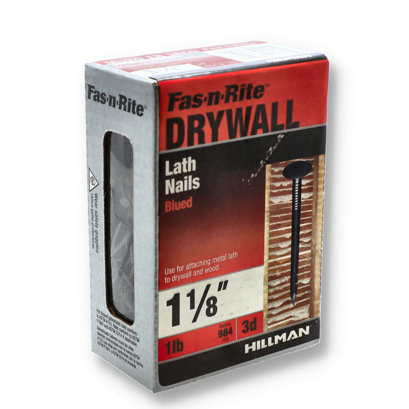 FAS-N-TITE 1lb DRYWALL LATH NAILS 3D 1-1/8''