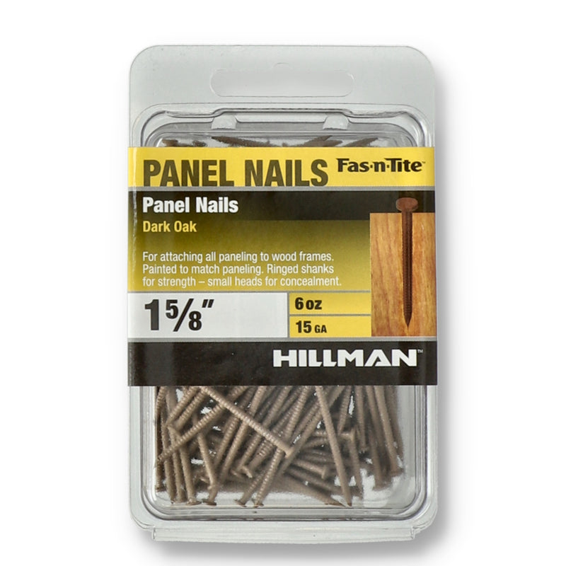 FAS-N-TITE 6OZ 1-5/8'' PANEL NAILS DARK OAK
