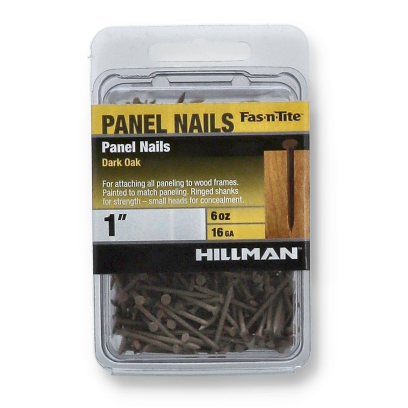 HILLMAN 6OZ 1'' 16 GAUGE DARK OAK PANEL NAILS
