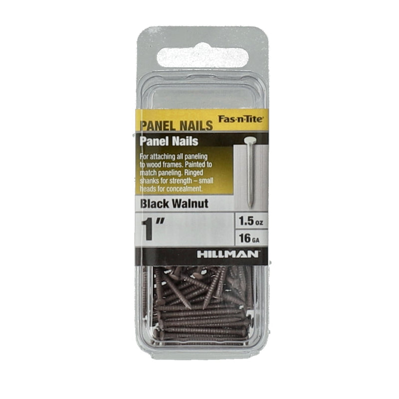 HILLMAN 1.5OZ 1'' BLACK WALNUT PANEL NAILS