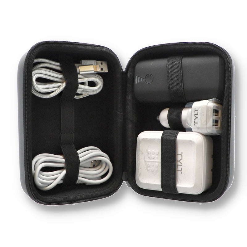 5PC TRAVEL ACCESSORY KIT IN CASE WITH SLEEVE LIGHTNING