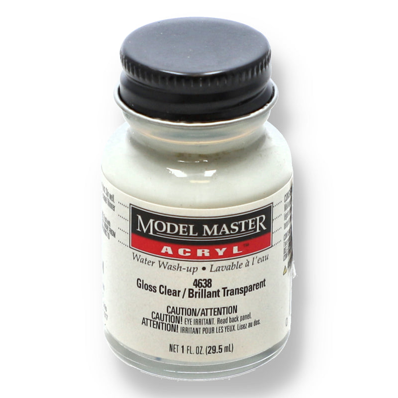 MODEL MASTER 1OZ ACRYL GLOSS CLEAR WATER WASH-UP