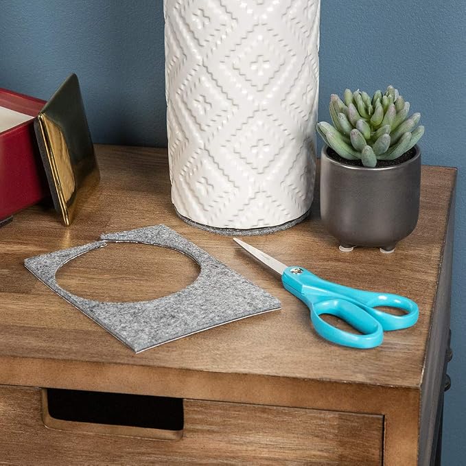 SOFT TOUCH 8PK 4-1/2x6'' FELT BLANKETS GRAY