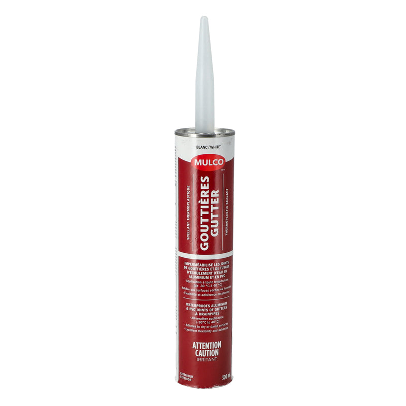 MULCO GUTTER 10.1OZ THERMOPLASTIC SEALANT WATERPROOF ALUMINUM & PVC JOINTS OF GUTTERS & DRAI