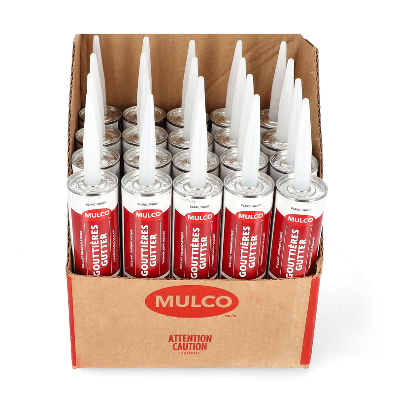 MULCO GUTTER 10.1OZ THERMOPLASTIC SEALANT WATERPROOF ALUMINUM & PVC JOINTS OF GUTTERS & DRAI