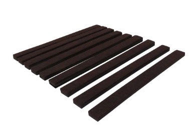 SUPERSLIDER 9PC 1/2x 6'' BROWN FELT PADS SELF ADHESIVE