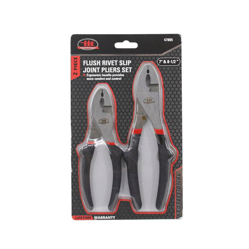 IIT PRO 2PC FLUSH RIVET SLIP JOINT PLIERS