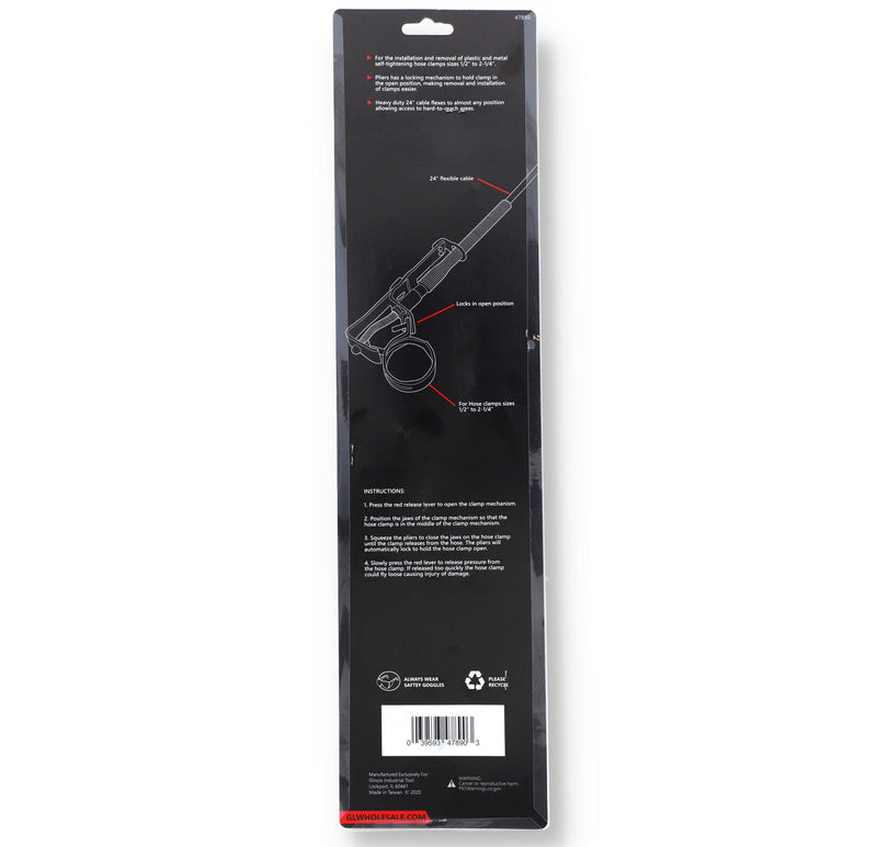 IIT PRO FLEXIBLE HOSE CLAMP PLIERS 24''