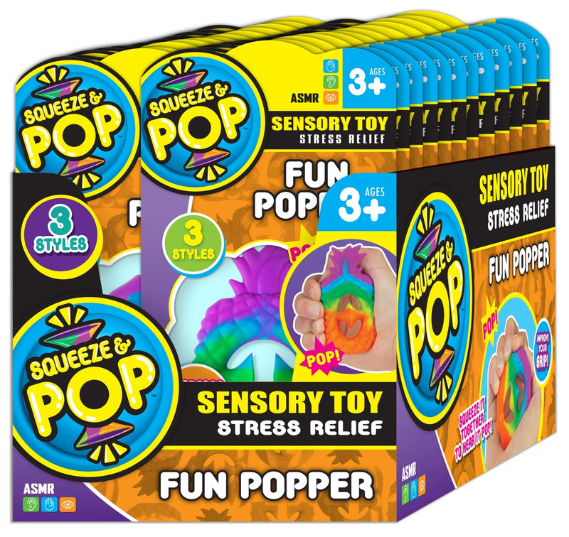 SQUEEZE & POP FUN POPPER SENSORY TOY