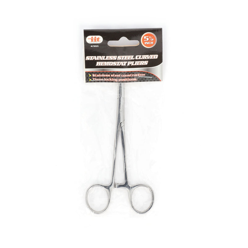 IIT 5.5'' BENT HEMOSTAT PLIER STAINLESS