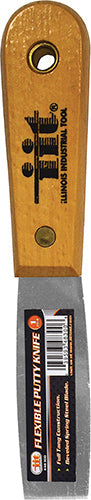 IIT 1'' FLEX PUTTY KNIFE WOOD HANDLE