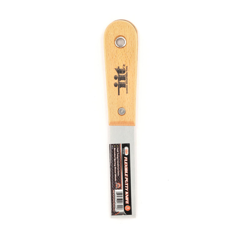 IIT 1'' FLEX PUTTY KNIFE WOOD HANDLE