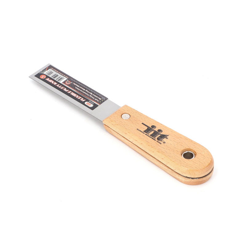 IIT 1'' FLEX PUTTY KNIFE WOOD HANDLE