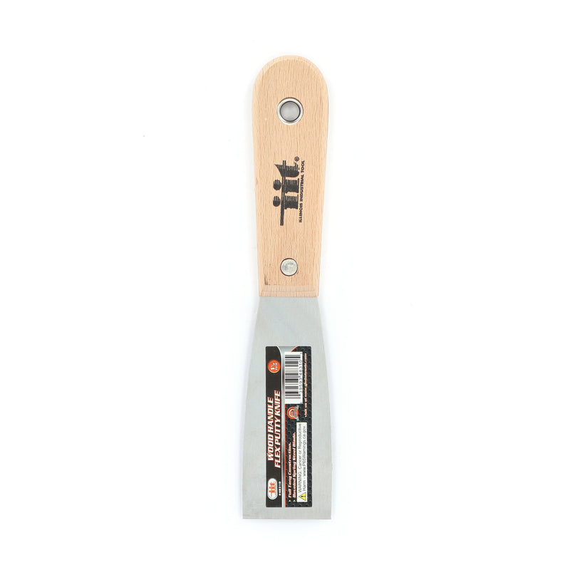 IIT 1.5'' FLEXIBLE PUTTY KNIFE WOOD HANDLE