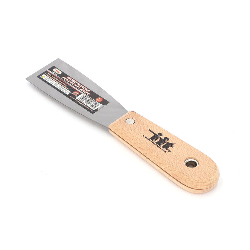 IIT 1.5'' FLEXIBLE PUTTY KNIFE WOOD HANDLE
