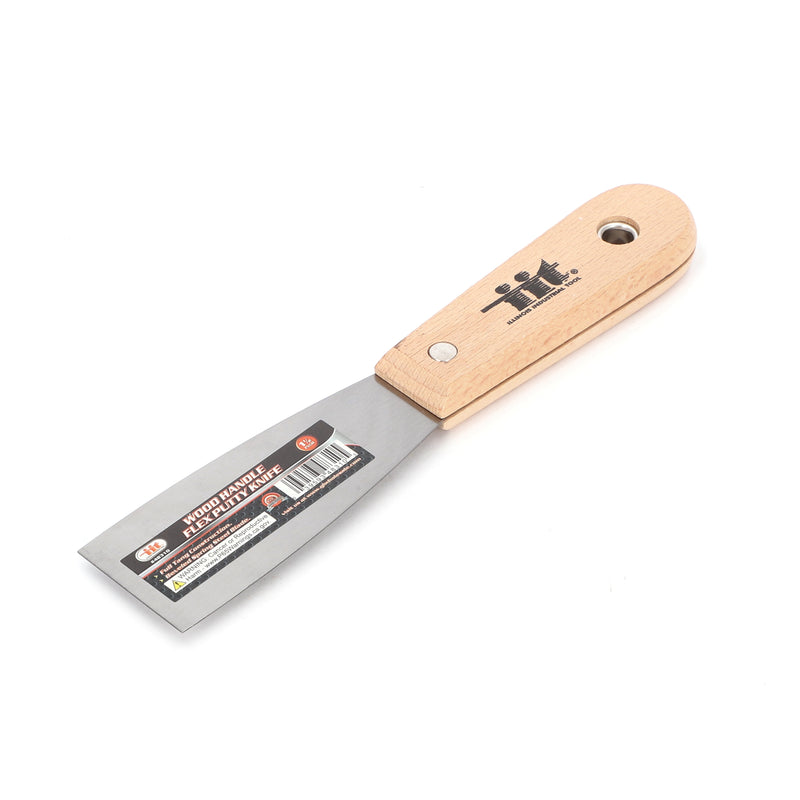 IIT 1.5'' FLEXIBLE PUTTY KNIFE WOOD HANDLE