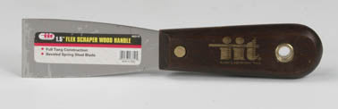 IIT 1.5'' FLEXIBLE PUTTY KNIFE WOOD HANDLE