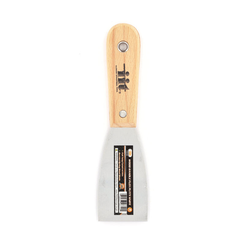 IIT 2'' FLEX PUTTY KNIFE WOOD HANDLE