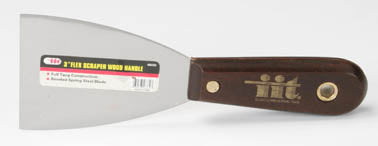 IIT 3'' FLEXIBLE PUTTY KNIFE WOOD HANDLE