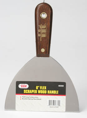 IIT 6'' FLEXIBLE TAPING KNIFE WOOD HANDLE