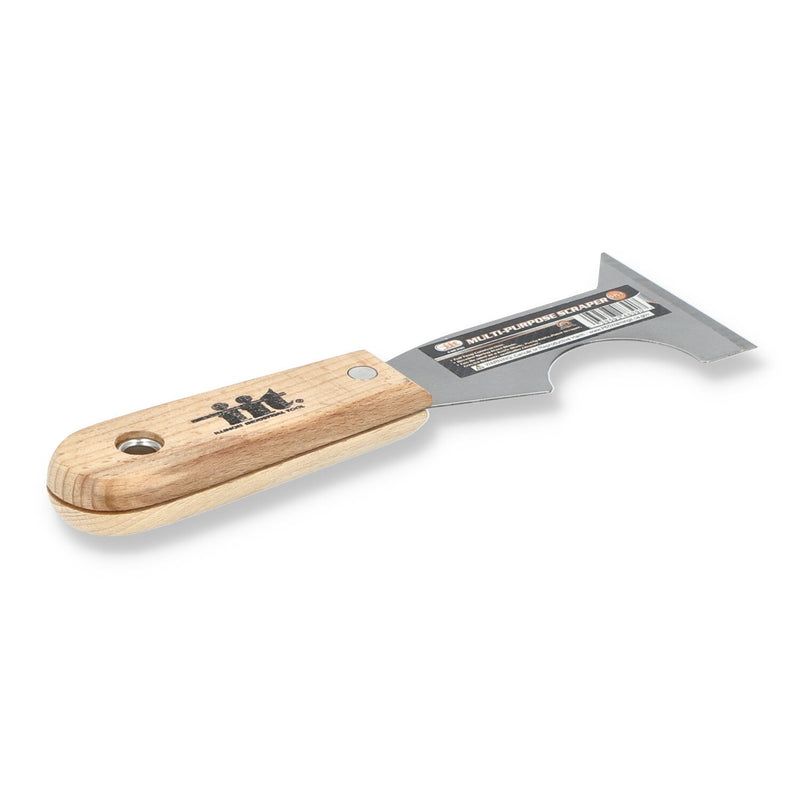 IIT 5-in-1 WOOD HANDLE PAINT SCRAPER