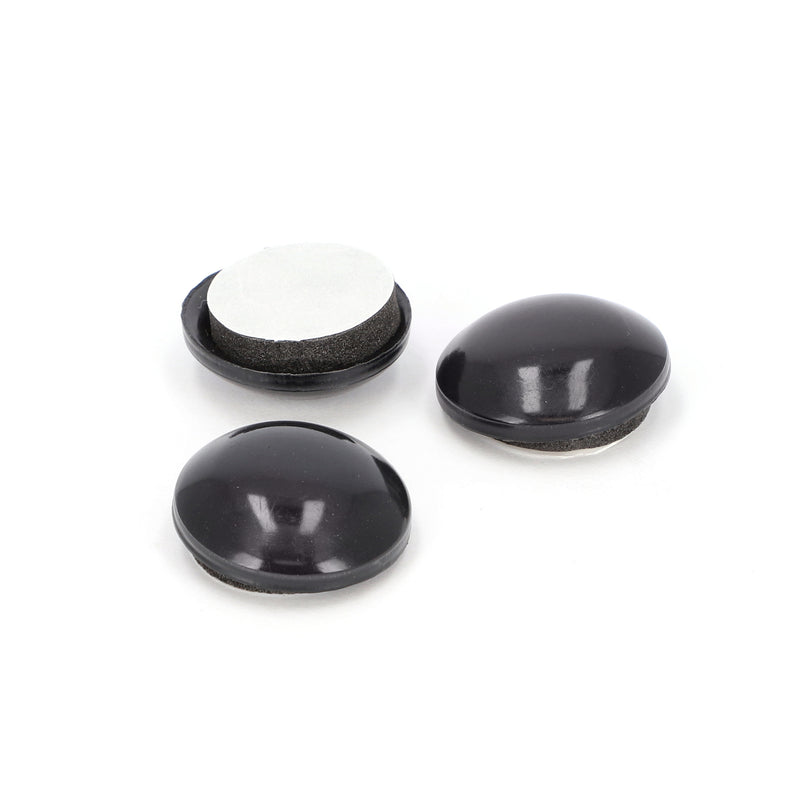 SOFT TOUCH 20PC 1-1/4'' ROUND OUTDOOR FURNITURE SLIDERS BLACK