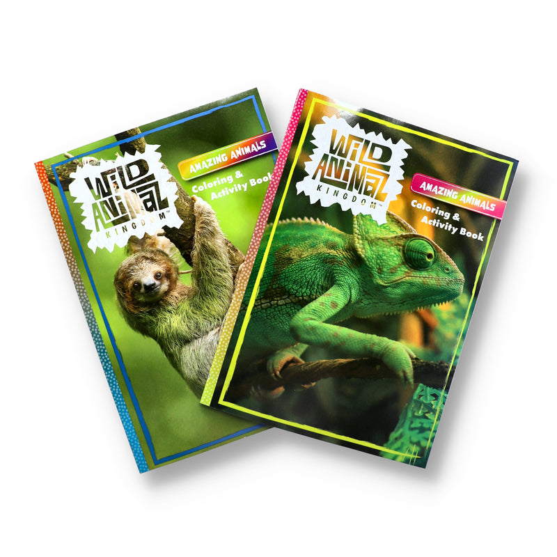 WILD ANIMAL KINGDOM COLORING & ACTIVITY BOOK 2 TITLES
