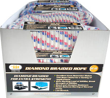 IIT 3/8'' X 50' DIAMOND BRAID ROPE