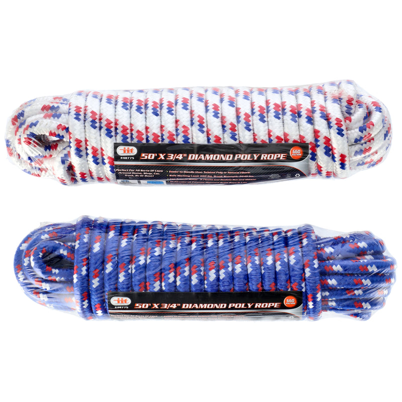 IIT 3/8'' X 50' DIAMOND BRAID ROPE