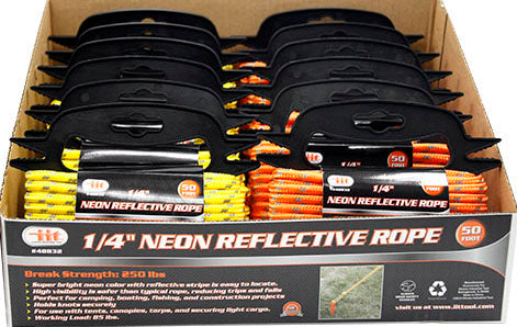 IIT 1/4''x 50' NEON REFLECTIVE ROPE