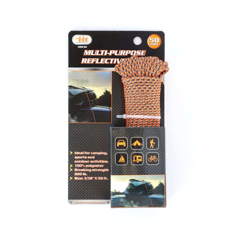 IIT 50' X 5/32'' MULTI-PURPOSE REFLECTIVE ROPE