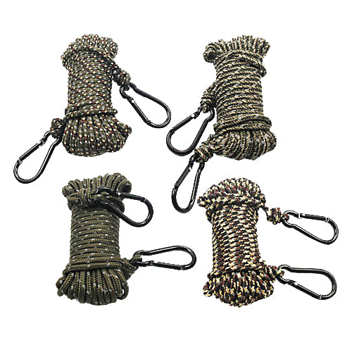 IIT 30' REFLECTIVE CAMO ROPE WITH CARABINER