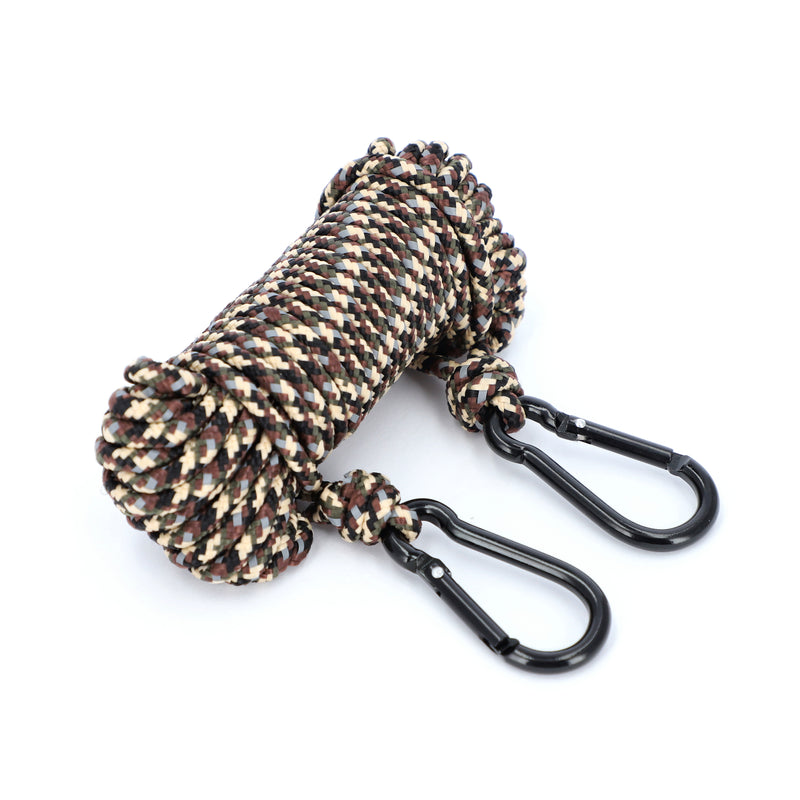 IIT 30' REFLECTIVE CAMO ROPE WITH CARABINER
