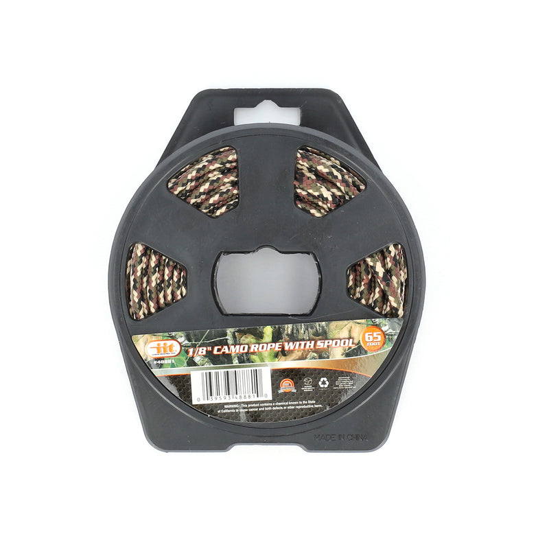 IIT 1/8'' x 65' CAMO ROPE WITH SPOOL