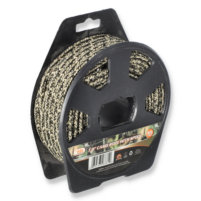 IIT 1/8'' x 65' CAMO ROPE WITH SPOOL