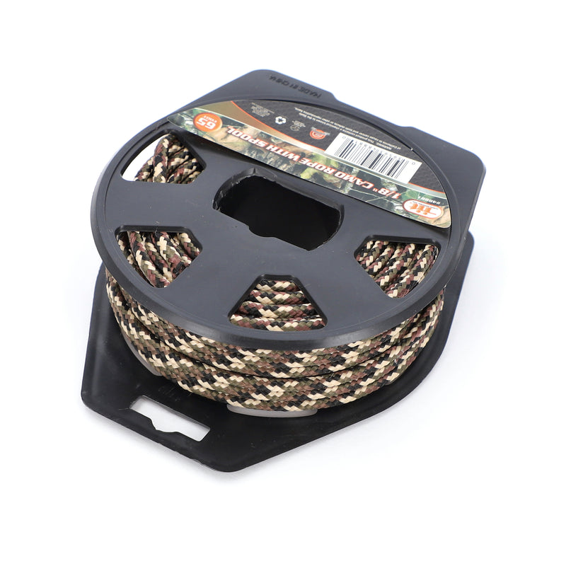 IIT 1/8'' x 65' CAMO ROPE WITH SPOOL