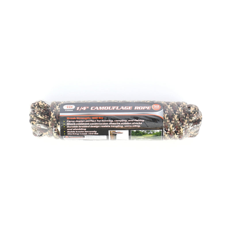 IIT 50' x 1/4'' DIAMOND CAMO ROPE