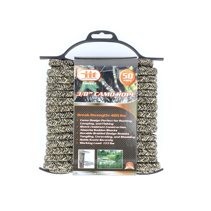 IIT 3/8''x50' CAMO ROPE DIAMOND BRAID