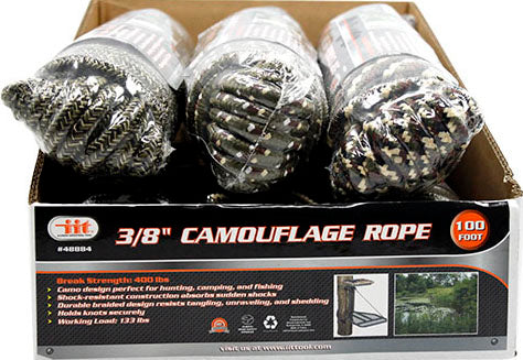 IIT 100' x 3/8'' DIAMOND CAMO ROPE