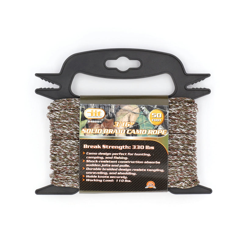 IIT 3/16x50' SOLID BRAID CAMO ROPE