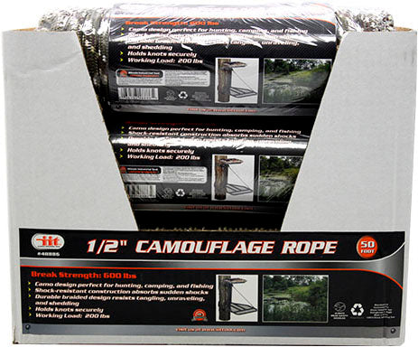 IIT 50' x 1/2'' DIAMOND CAMO ROPE