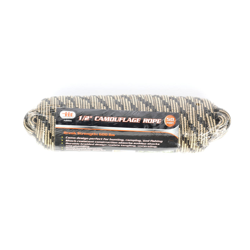 IIT 50' x 1/2'' DIAMOND CAMO ROPE