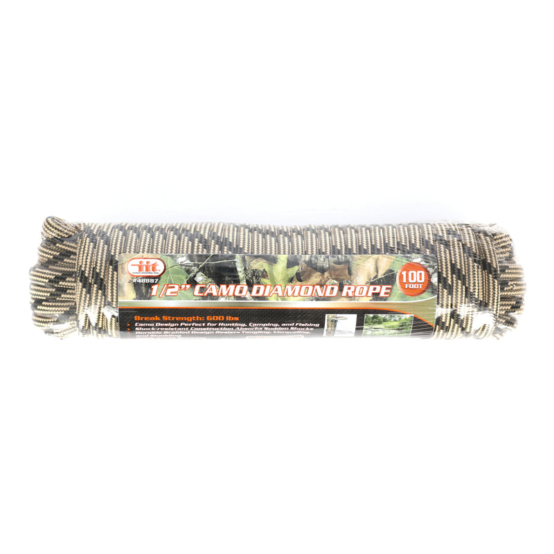 IIT 1/2''x100' DIAMOND BRAID CAMO ROPE