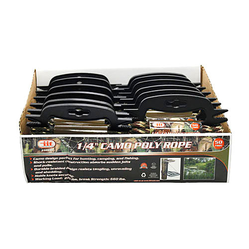 IIT 1/4''x50' SOLID BRAID CAMO ROPE
